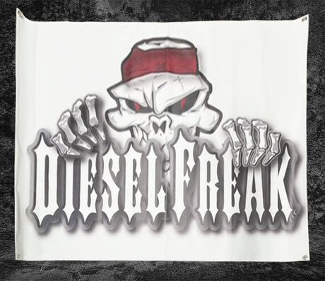 Diesel Freak Peeping Skully Banner - Diesel Freak