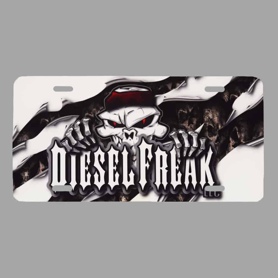 Diesel Freak Ripped Up License Plate - Diesel Freak