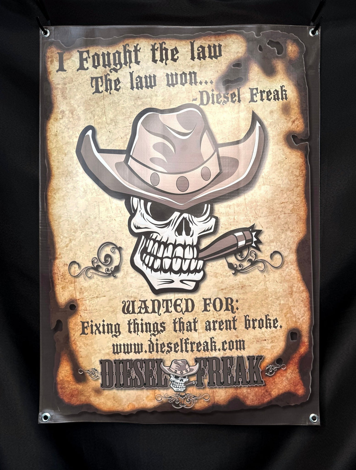 Fought the law Banner - Diesel Freak