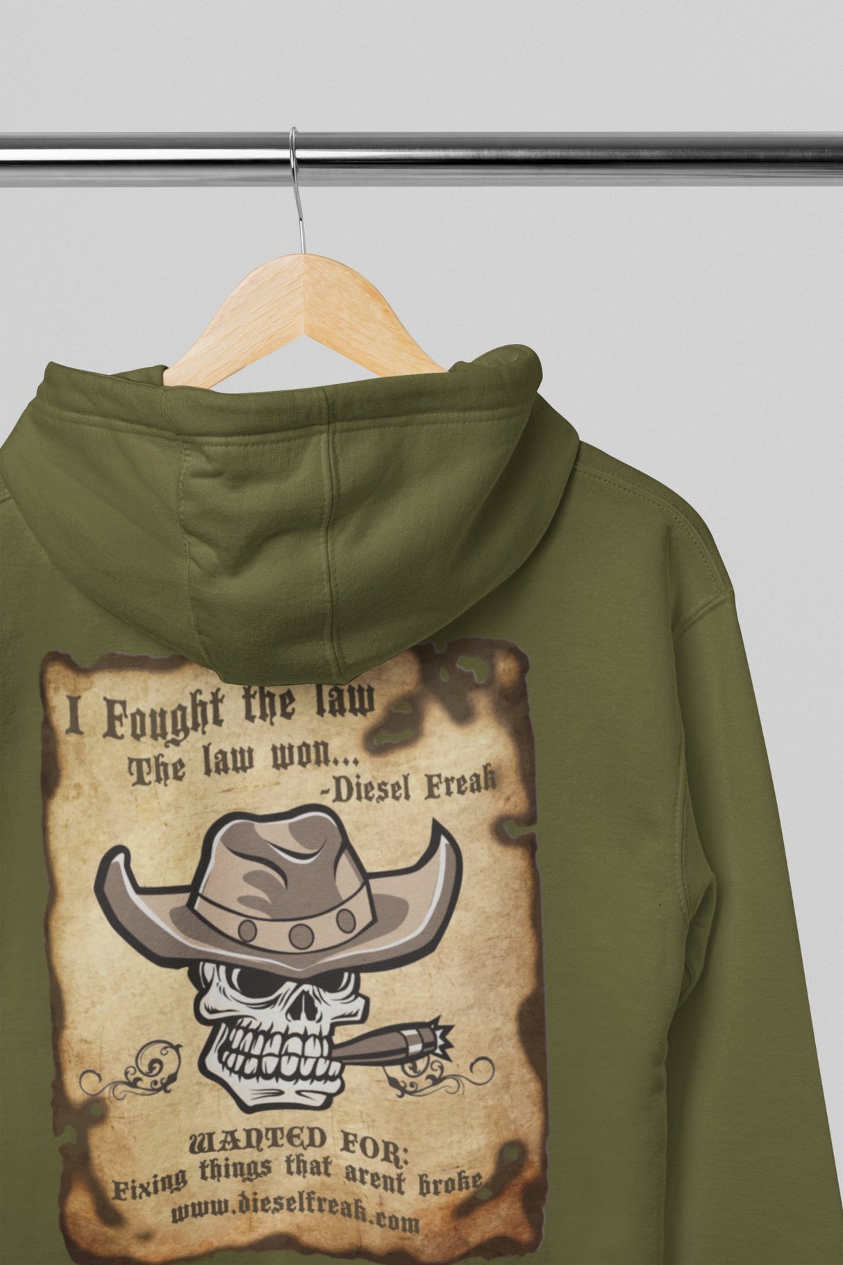 Fought The Law Hoodie - Diesel Freak