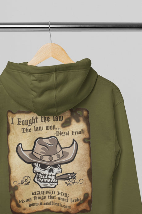 Fought The Law Hoodie - Diesel Freak