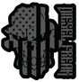 Grey Black Out Skully Decal - Diesel Freak