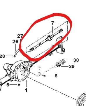 Inner Front Axle Shaft - LH side - Diesel Freak