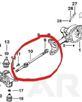 Inner Front Axle Shaft - RH side - Diesel Freak