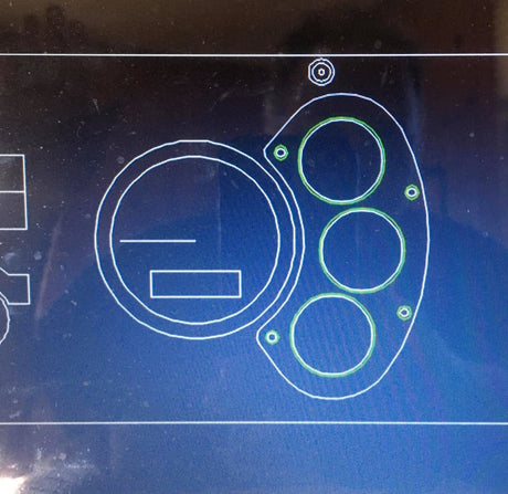 KCB Fabrication 3 Gauge Cluster Mount - Diesel Freak