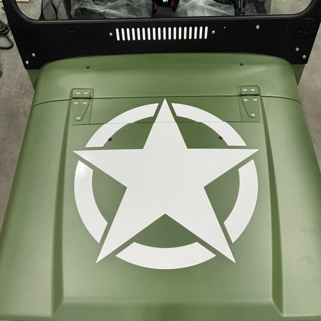 Military Star Roxor Hood Decal - Diesel Freak