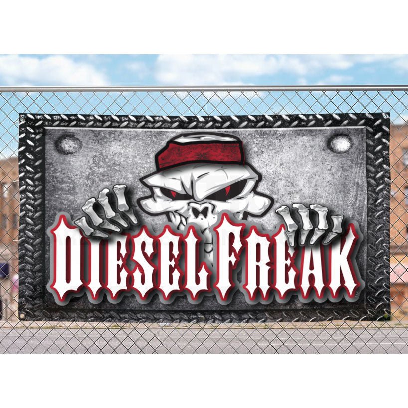 Peeping Skully Diesel Freak Banner - Diesel Freak