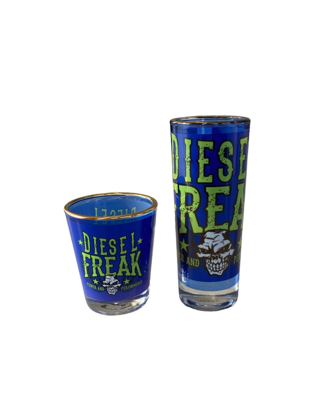 Power and Performance Shot Glass - Gold Rim - Diesel Freak