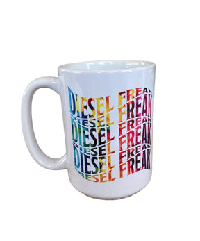 Rainbow Swoosh Coffee Mug - Diesel Freak
