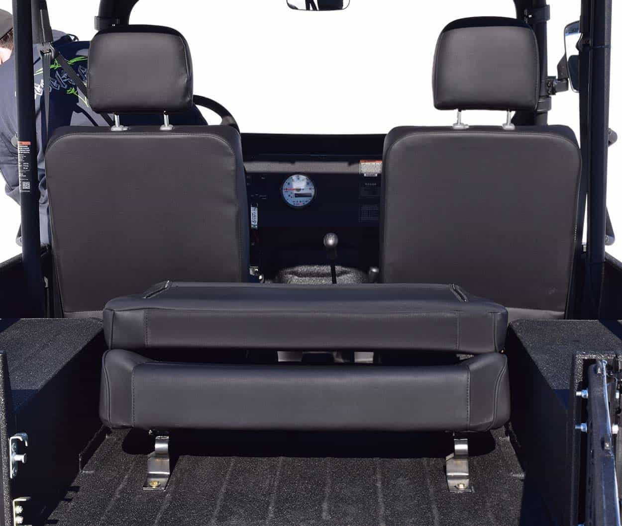 BACK SEAT ROMEOS - パンク Rugged Ridge Fold and Tumble Rear Seat 13462.01