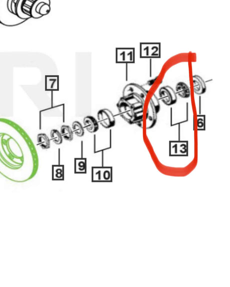 Roxor OEM inner front wheel bearing - Diesel Freak