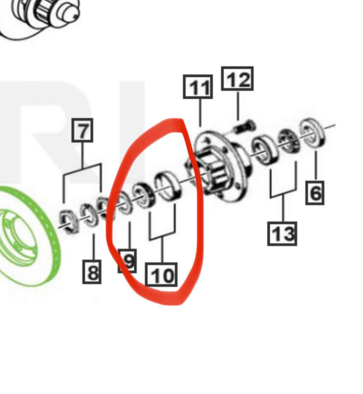 Roxor OEM outer wheel bearing - Diesel Freak