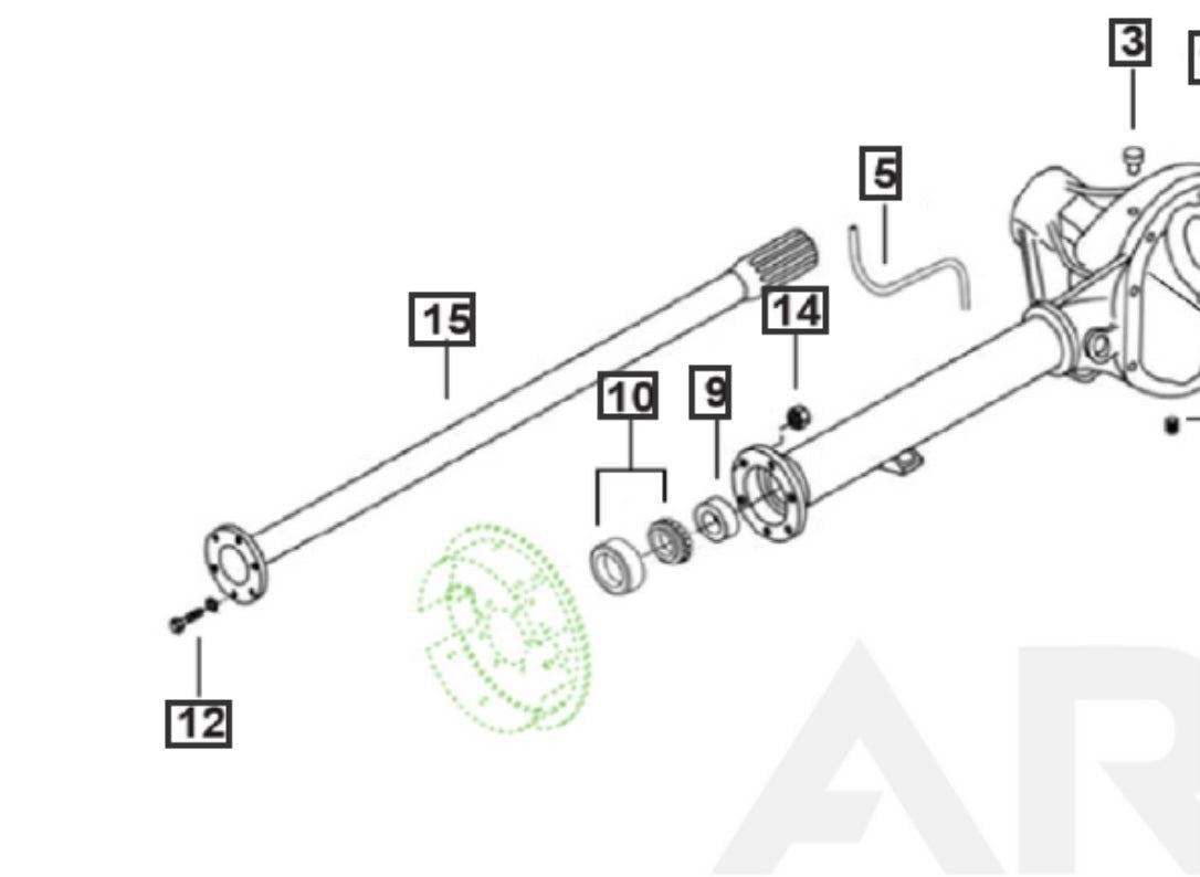 Roxor OEM Rear Axle Shaft - Diesel Freak
