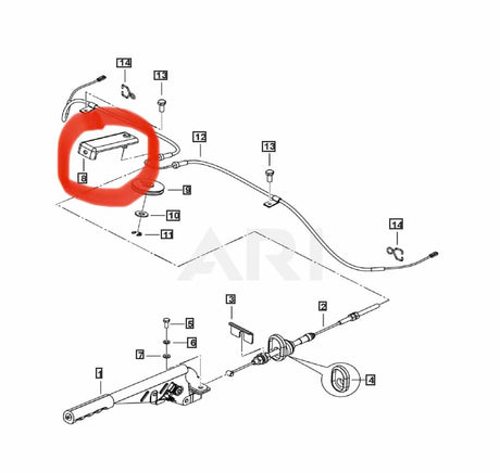 Roxor Parking Brake Roller Bracket - Diesel Freak