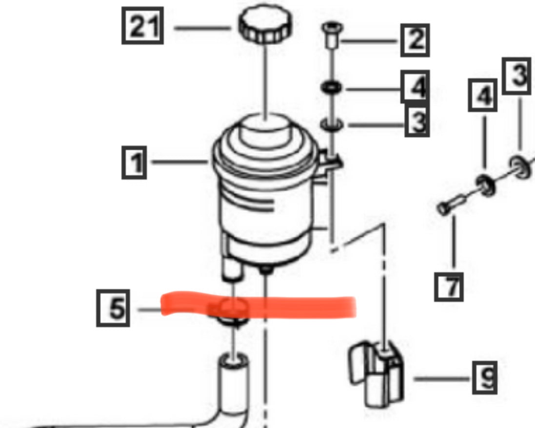 Roxor Power Steering Reservoir - Diesel Freak - Diesel Freak