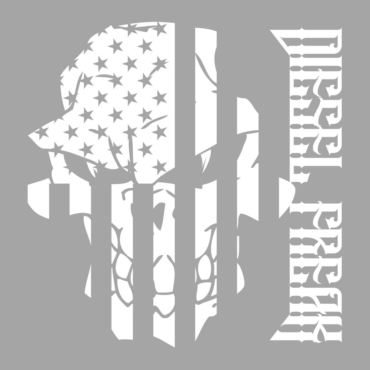 Skully Flag Roxor Hood Decal - Diesel Freak