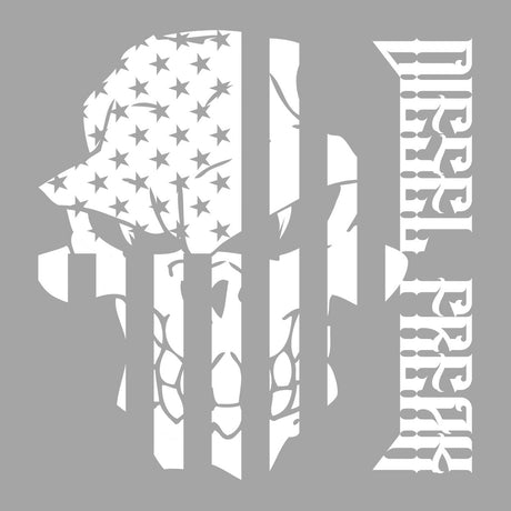 Skully Flag Roxor Hood Decal - Diesel Freak