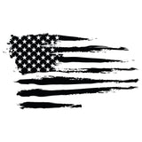 Tattered American Flag 8" Decal - Diesel Freak