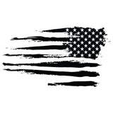 Tattered American Flag 8" Decal - Diesel Freak