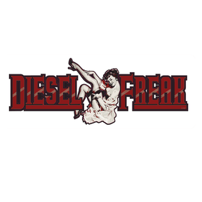 Vintage Pin-Up Decal - Diesel Freak